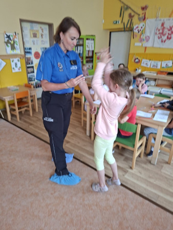 Navštívila nás paní policistka